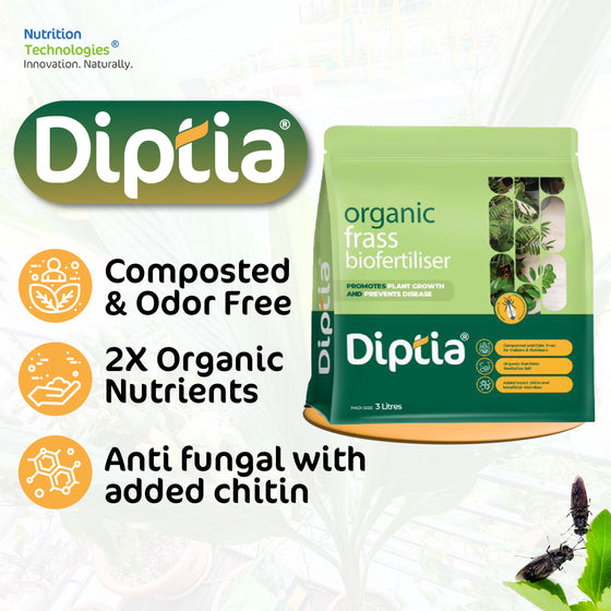 Diptia Organic Frass Biofertiliser 3L